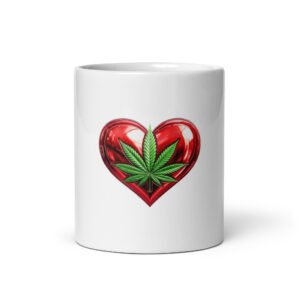 White glossy mug