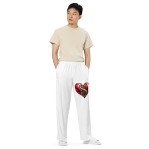 All-over print unisex wide-leg pants