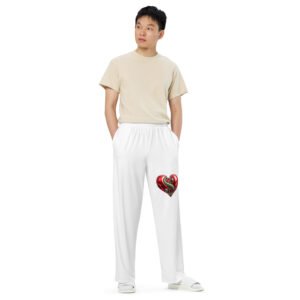 All-over print unisex wide-leg pants